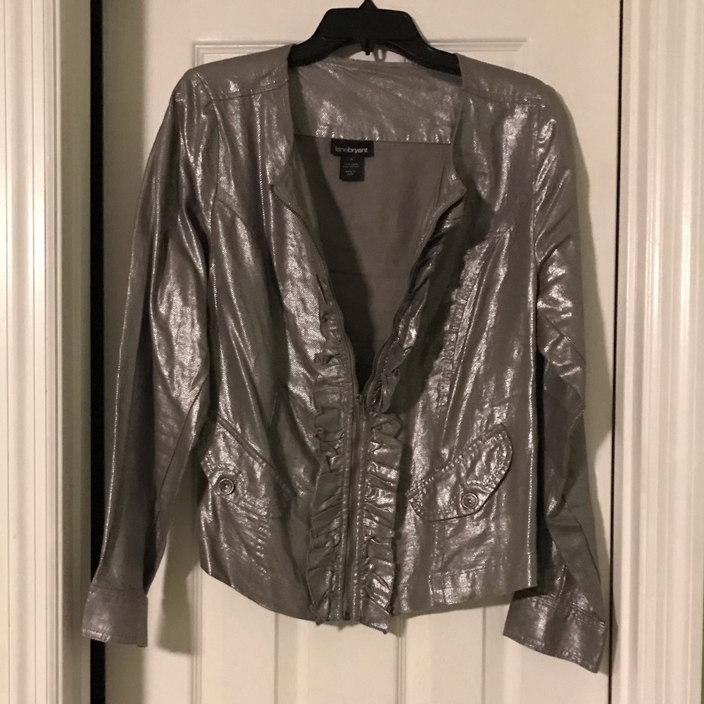 Gorgeous Lane Bryant Metallic Shimmer Jacket